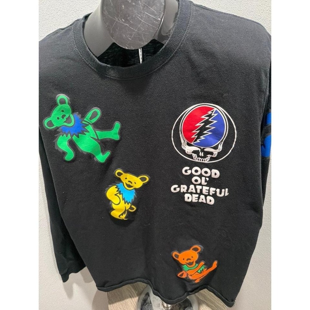 Grateful Dead -GOOD OL' GRATEFUL DEAD Black Long Sleeve T-Shirt XL Bears - Picture 2 of 5